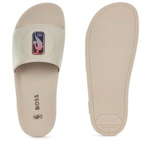 ❤️❤️HUGO BOSS Collaborative Brand Print NBA Slides